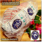 Lamb LEG BONELESS frozen whole cuts +/- 3 kg/pc (price/kg) brand Australia MIDFIELD